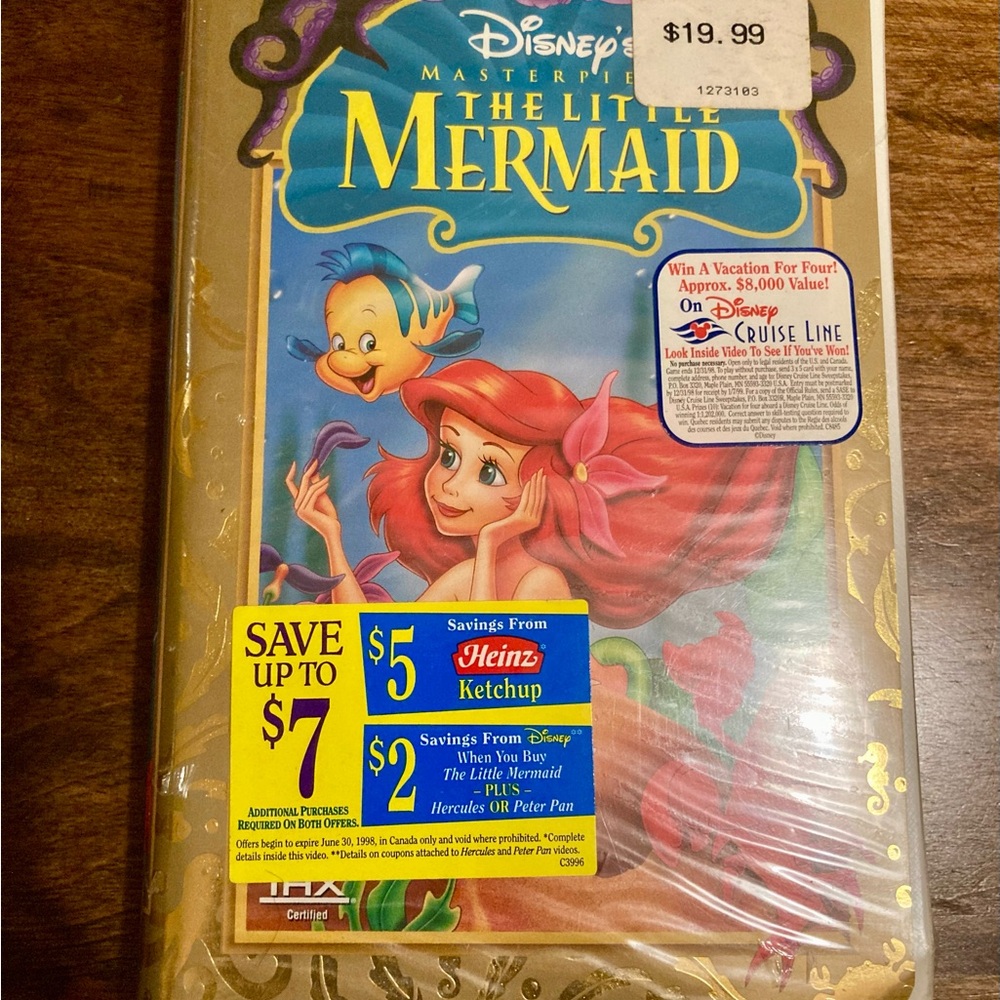 Disney The Little Mermaid VHS Collectable Sealed